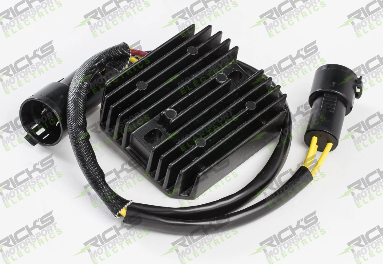 Rick's Motorsports Electrics Universal OEM Style Rectifier-Regulator for Kawasaki ZZR600 '93-08, KFX450R '05-20, KX250F '04-20 Rick's Motorsports Electrics Universal OEM Style Rectifier-Regulator for Kawasaki ZZR600 '93-08, KFX450R '05-20, KX250F '04-20